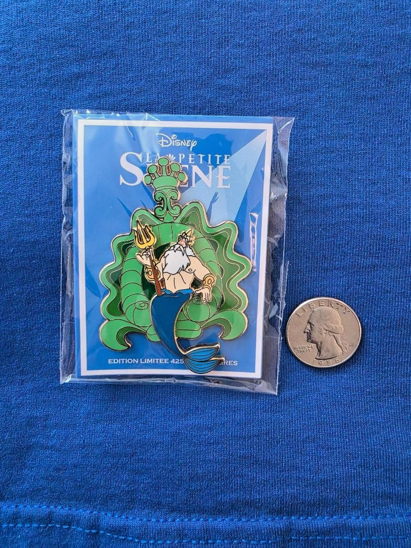 DLP - King Triton - La Petite Sirene PARIS DLRP DISNEY PIN