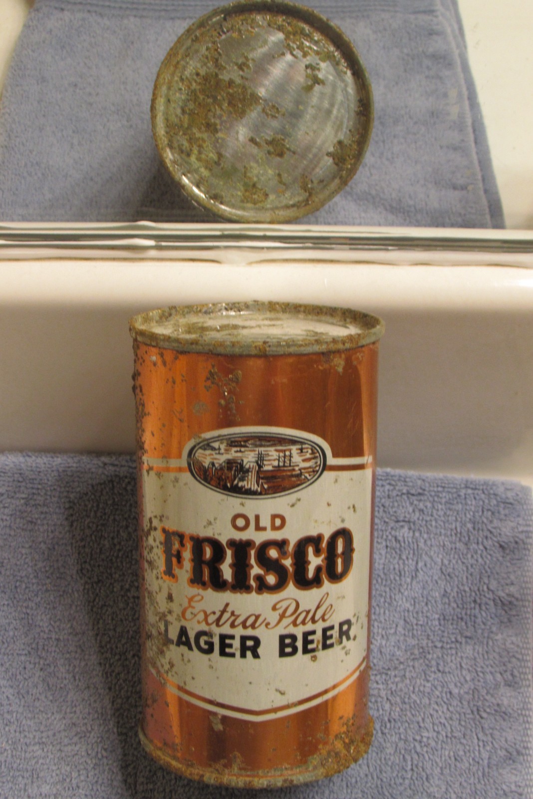 1937 OLD FRISCO EXTRA PALE LAGER, IRTP flat top beer can, California