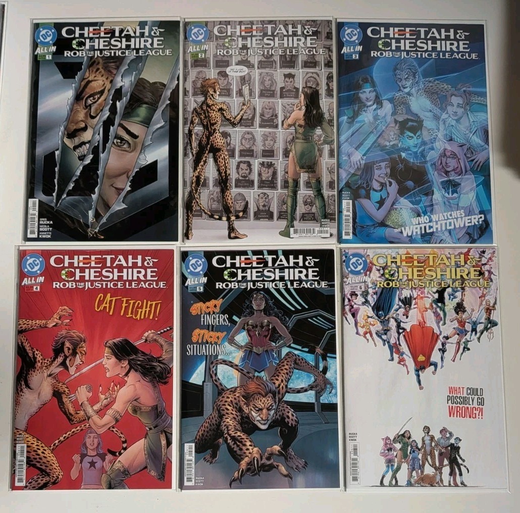 🔑CHEETAH AND CHESHIRE ROB JUSTICE LEAGUE (2025) #1-6 VF+ COMPLETE SET DC COMICS