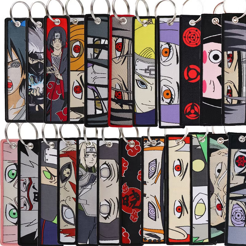 5PCS Random Naruto Anime Key Tag Keychain – Cool Ninja Style for Fans
