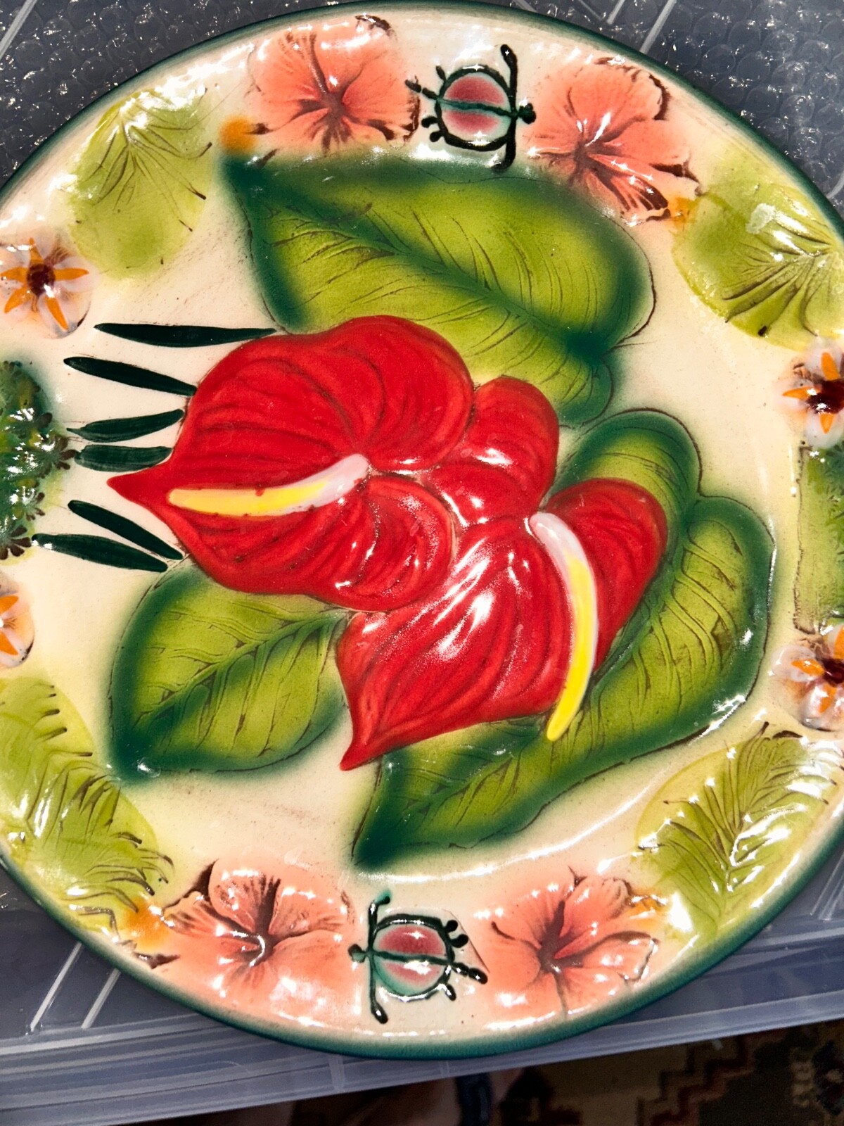 Vintage Kani Of Hawaii Handmade Souvenir plate