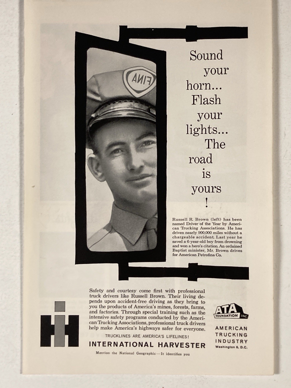 1960 International Harvester Truck Print Ad Sound Your Horn 1960 International Harvester Truck Print Ad Sound Your Horn