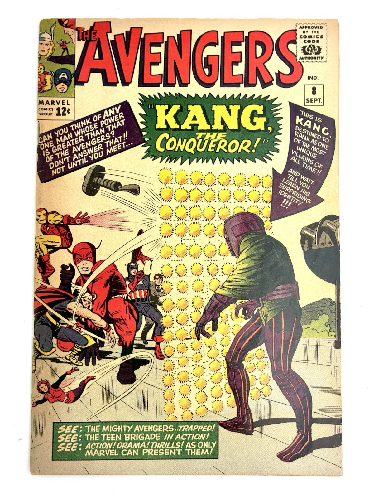 Avengers #8 1964 4.0 VG 🔑 1st Kang the Conquerer