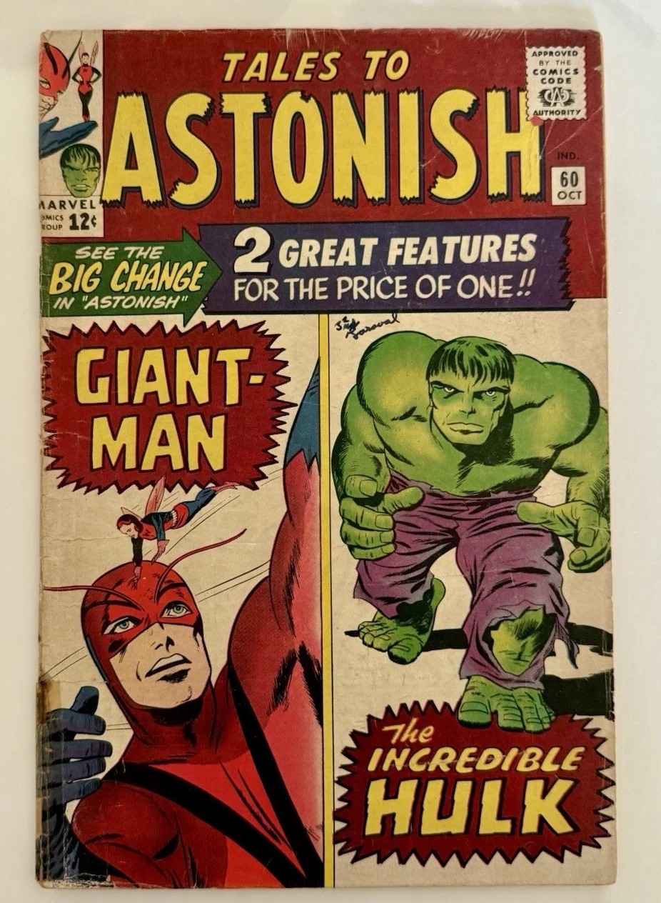 Tales to Astonish #60 Comic Key 1964 Marvel Silver Age 1st Hulk Solo Feature