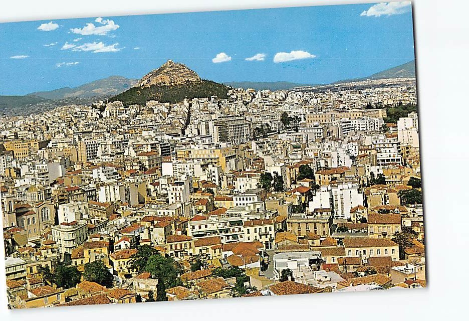 Postcard Partial View of Athens Greece
