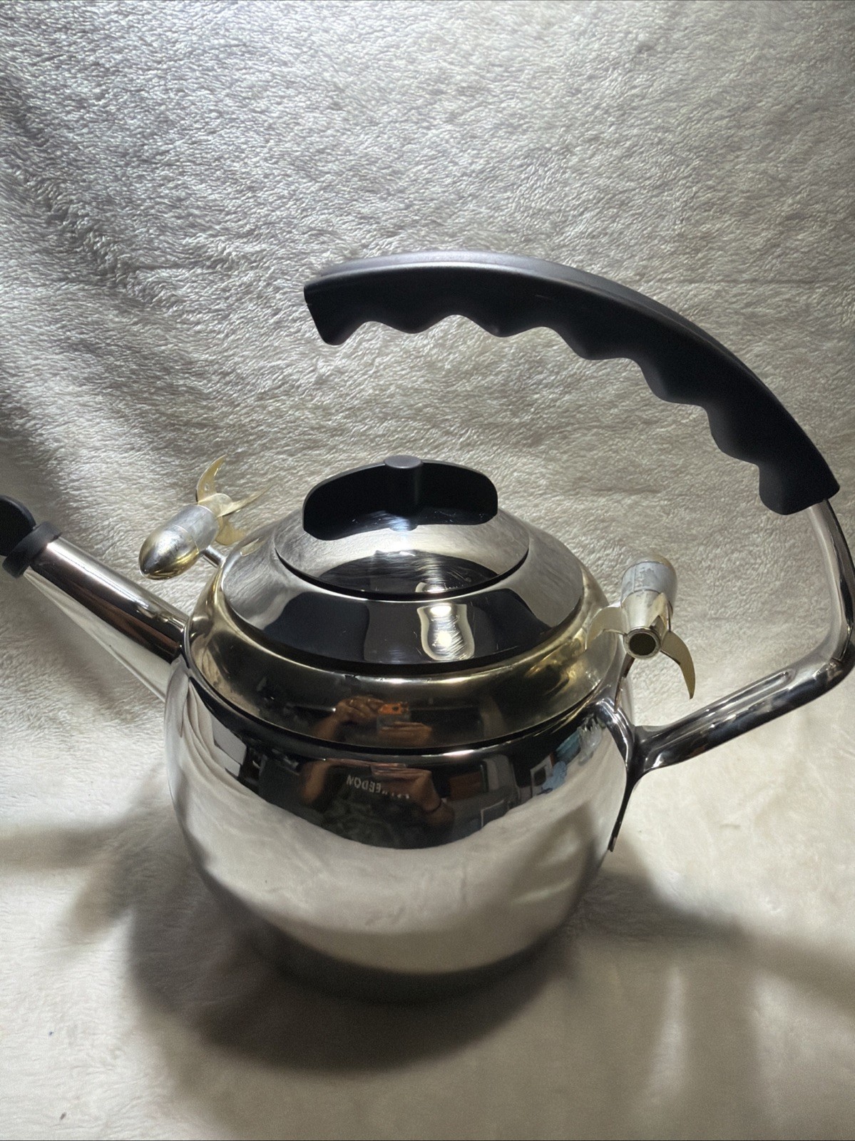 Kamenstein World Of Motion MKI Spinning Rocket Tea Kettle MCM Retro-Futurism