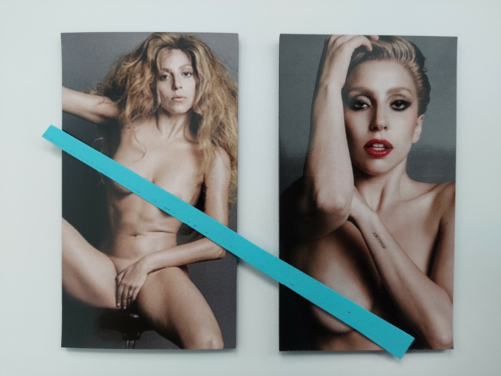 Lady Gaga Magnet Set  (2)  2 x 3.5 inches.