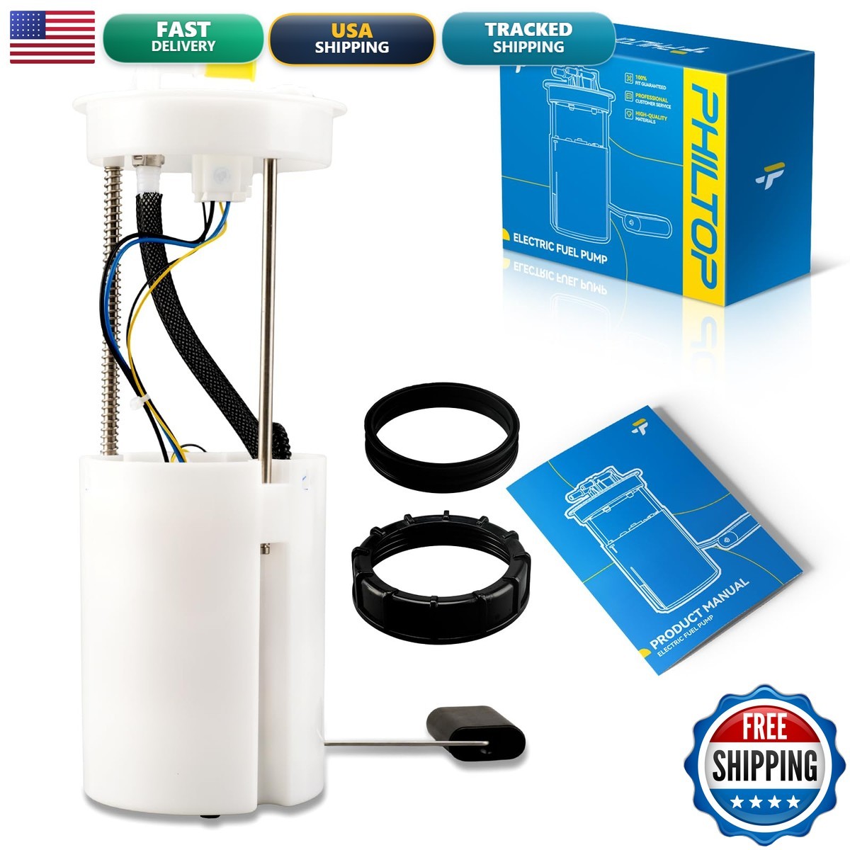 PHILTOP Electric Fuel Pump Assembly FG0930 P76306M SP8022M