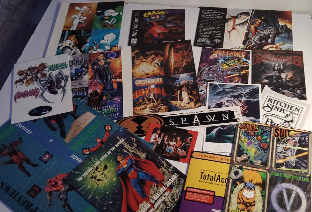 1994-95 Comic Con Promo Lot Spawn Star Trek Crash Bandicoot Cards