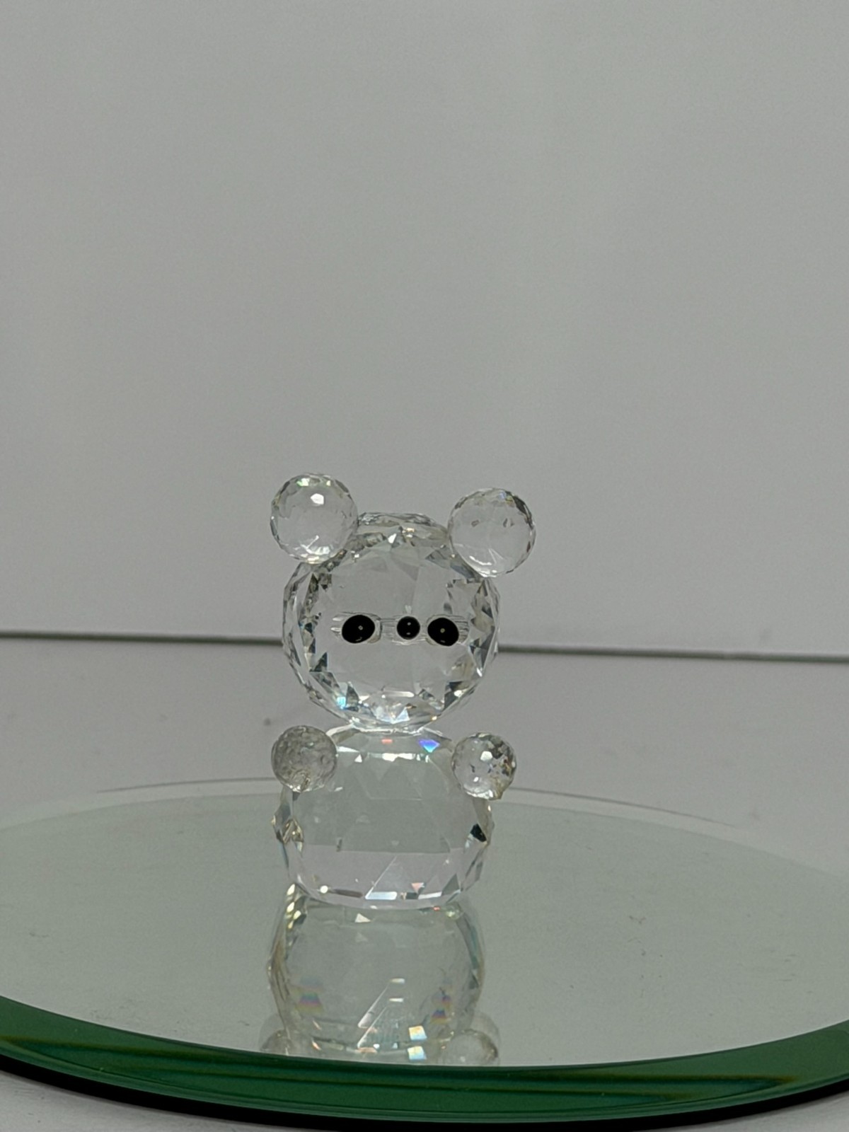 Vintage Swarovski Crystal Zoo Collection Mini Teddy Bear Figurine, Signed ©Zoo