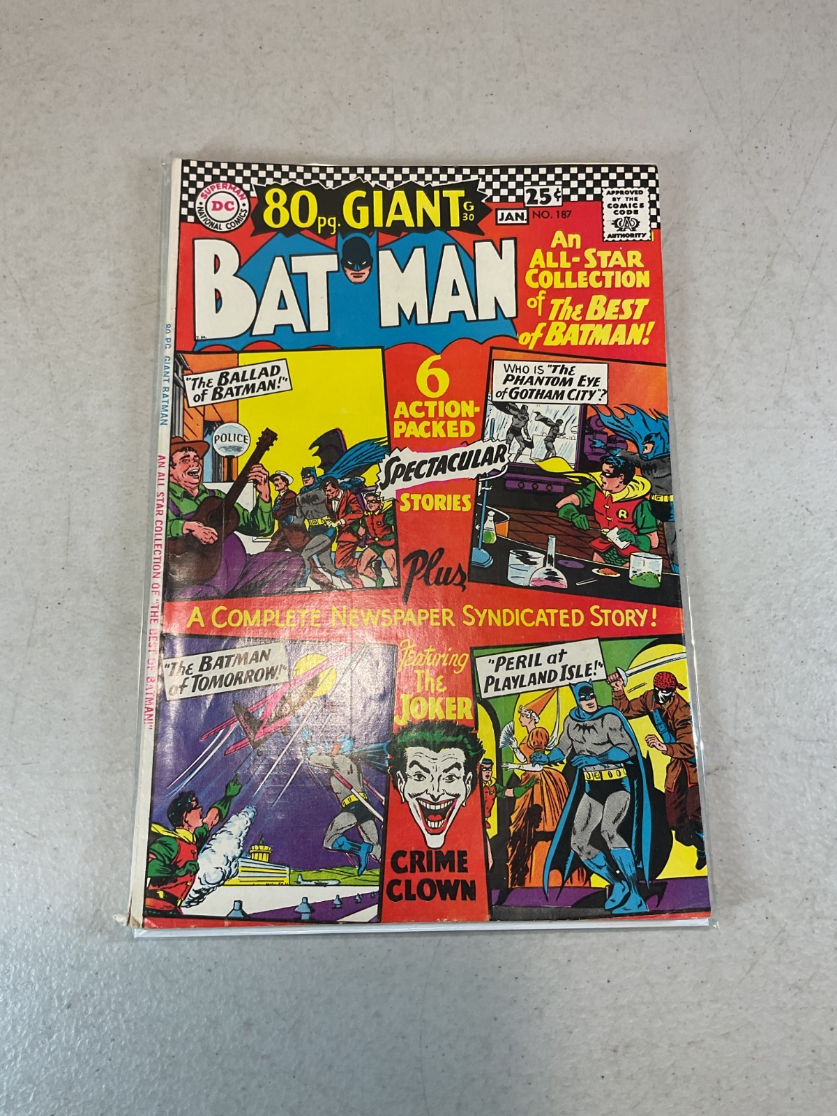 DC Comics 80 Page Giant Batman #187 FN/VF 1966
