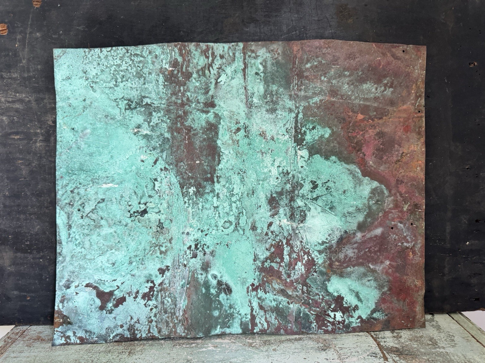 COPPER SHEET  With Great Patina / Vintage