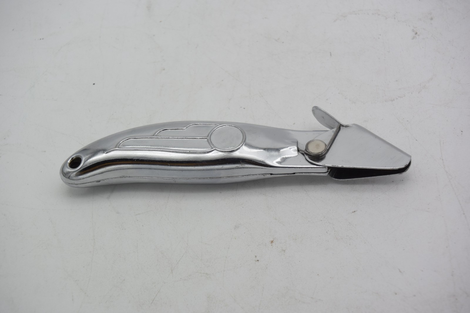 Vintage Lewis 6 Fixed Blade Utility Knife Box Cutter Safety Guard Made in USA