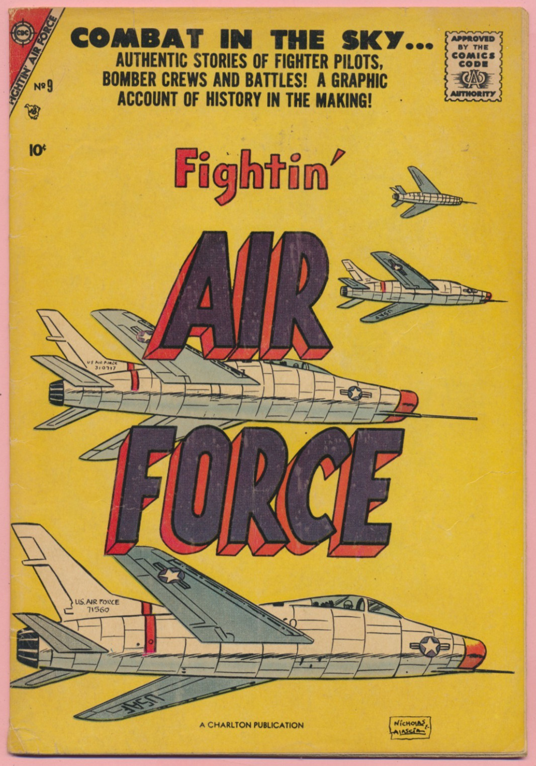 Fightin' Air Force #9, Charlton, 1957