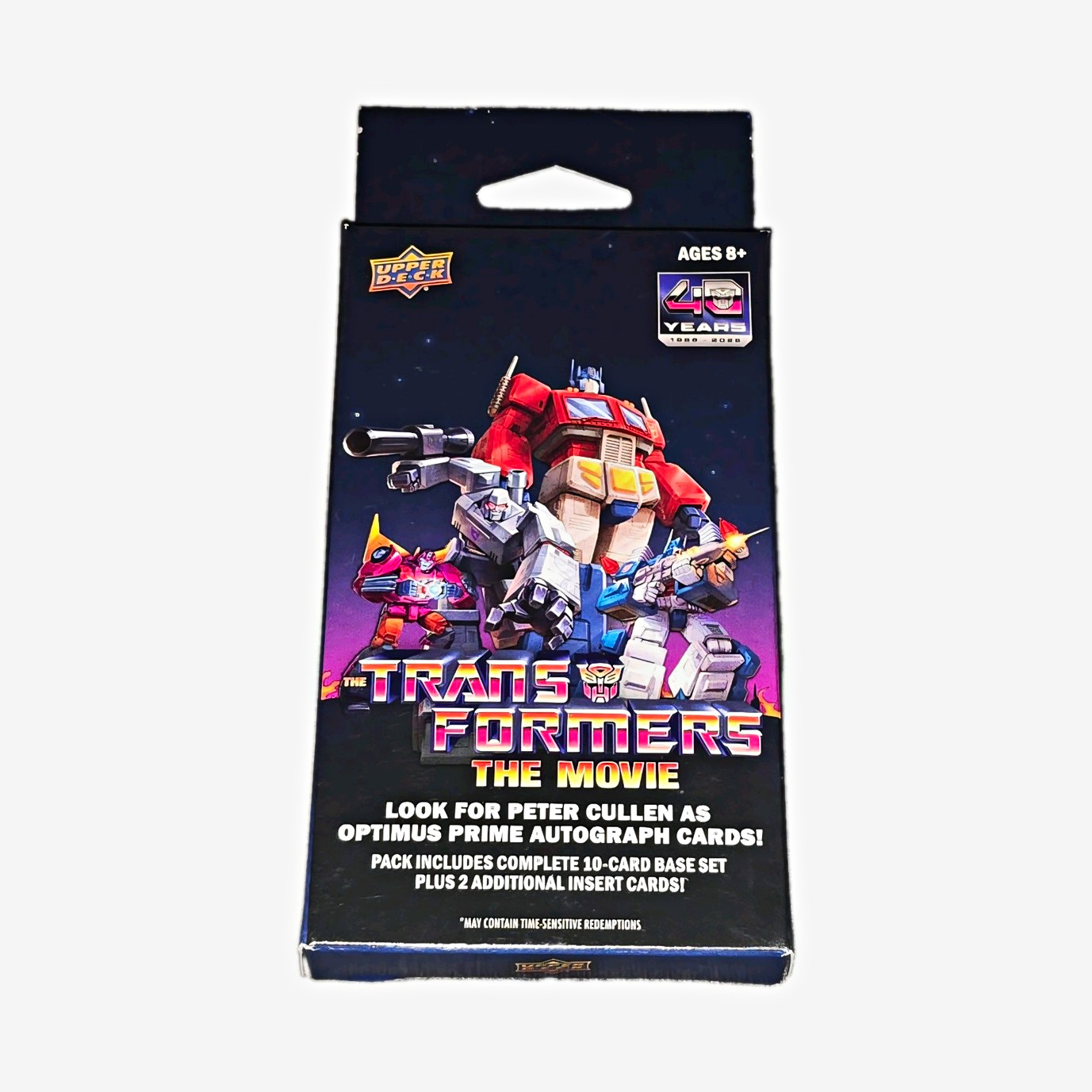 Upper Deck Transformers The Movie 40th Anniversary 1 Pack/12 Cards, Set of 10++