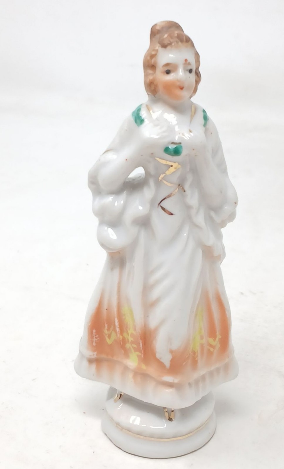 Porcelain Occupied Japan Lady Figurine 4.1/8