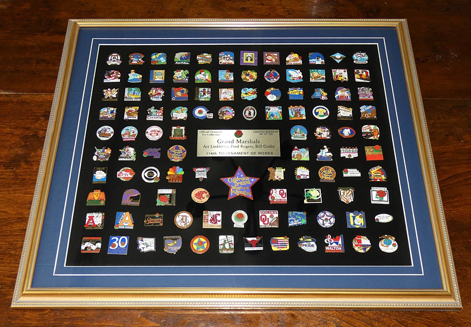 2003 Rose Parade Cloisonné Pins 106/500 114th Tournament of Roses 106 Pins