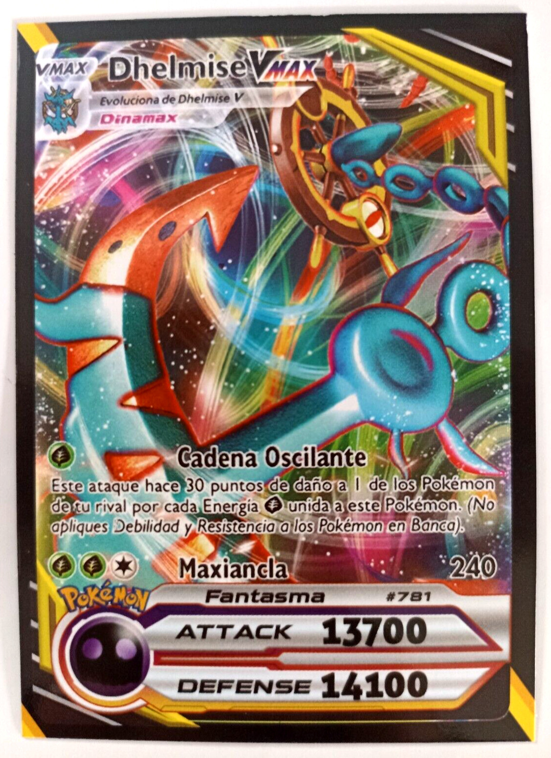 CARD POKEMON EE VOL. XI #16 DHELMISE VMAX 2020 Galar PERU South America TCG