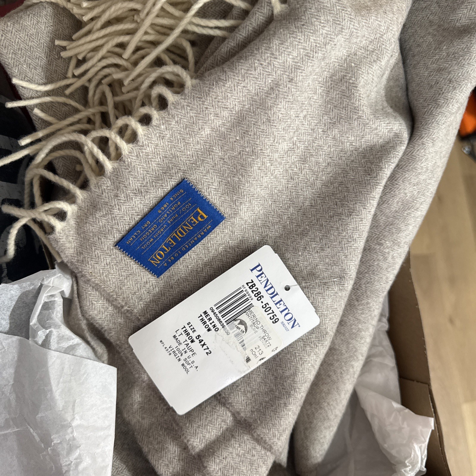 Pendleton Merino Virgin Wool  Throw 54\