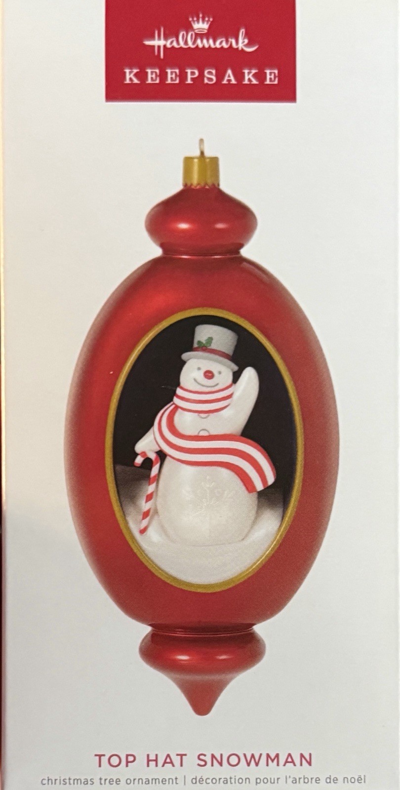 Hallmark Keepsake 2022 Top Hat Snowman Christmas Tree Ornament Limited Edition