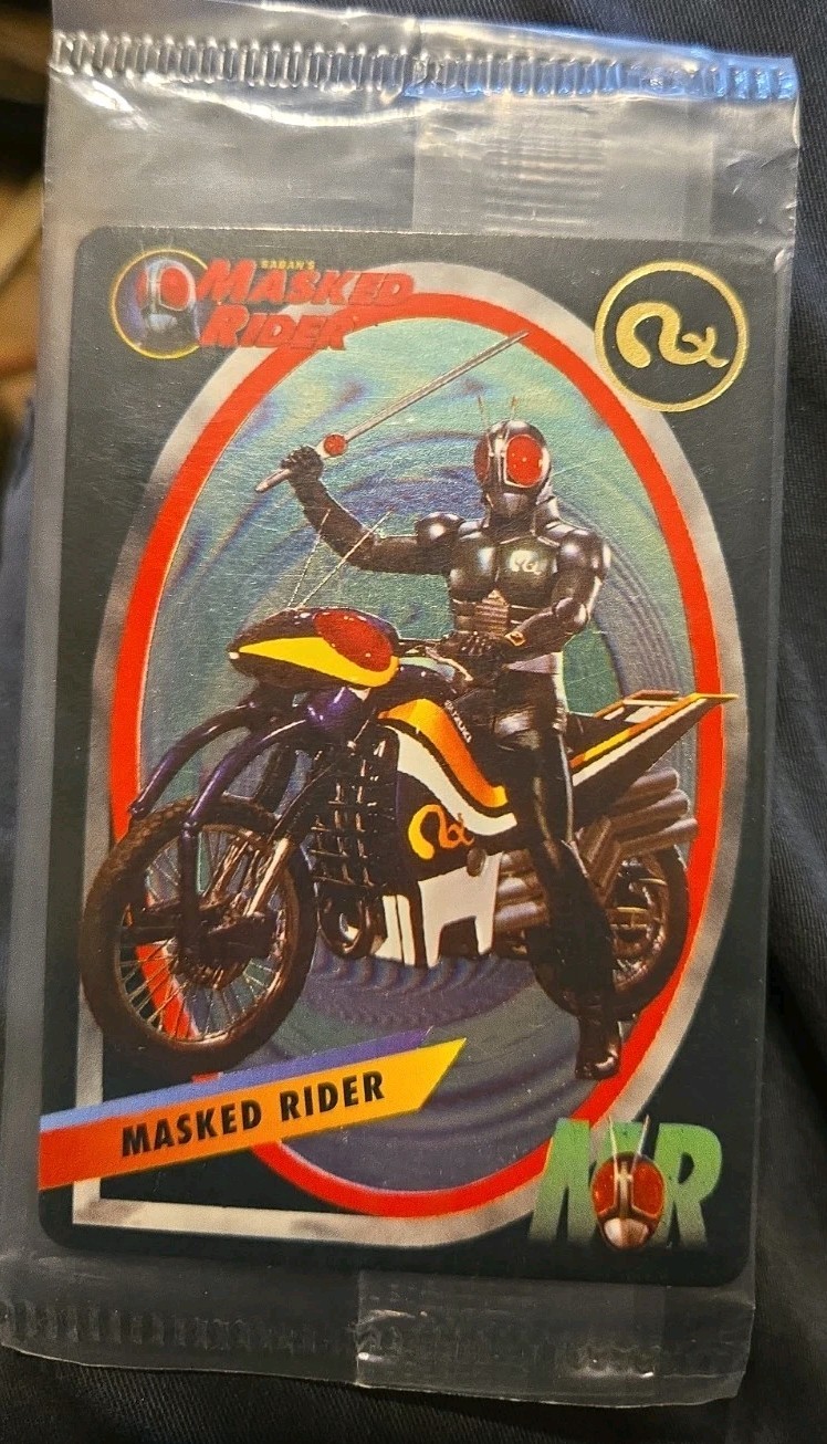 CARDZILLION MASKED RIDER - RARE VINTAGE VENDING MACHINE CARD Sealed