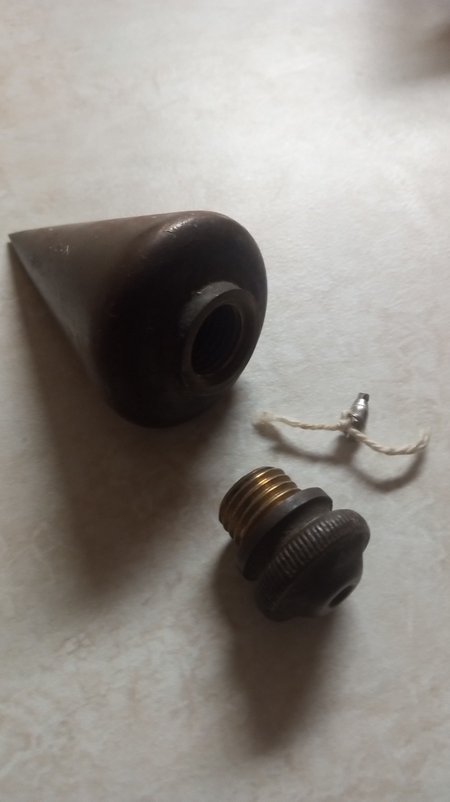✨Vintage Brass & Steel Turnip Plumb Bob 