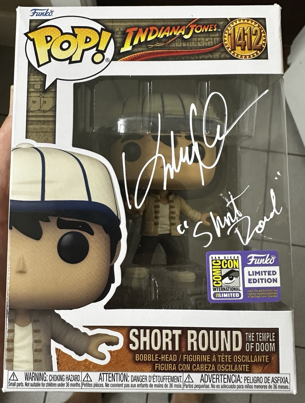 Funko Pop Short Round Exclusive Autographed By Ke Huy Quan