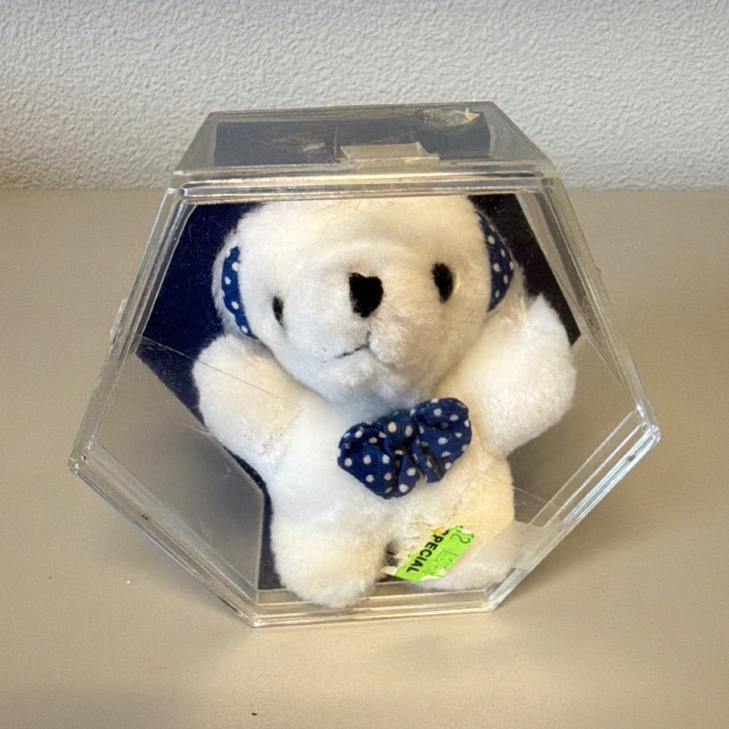 Vintage Moonlight Musk Eau De Perfum Teddy Bear w/ Display Case 1990 DuCAIR