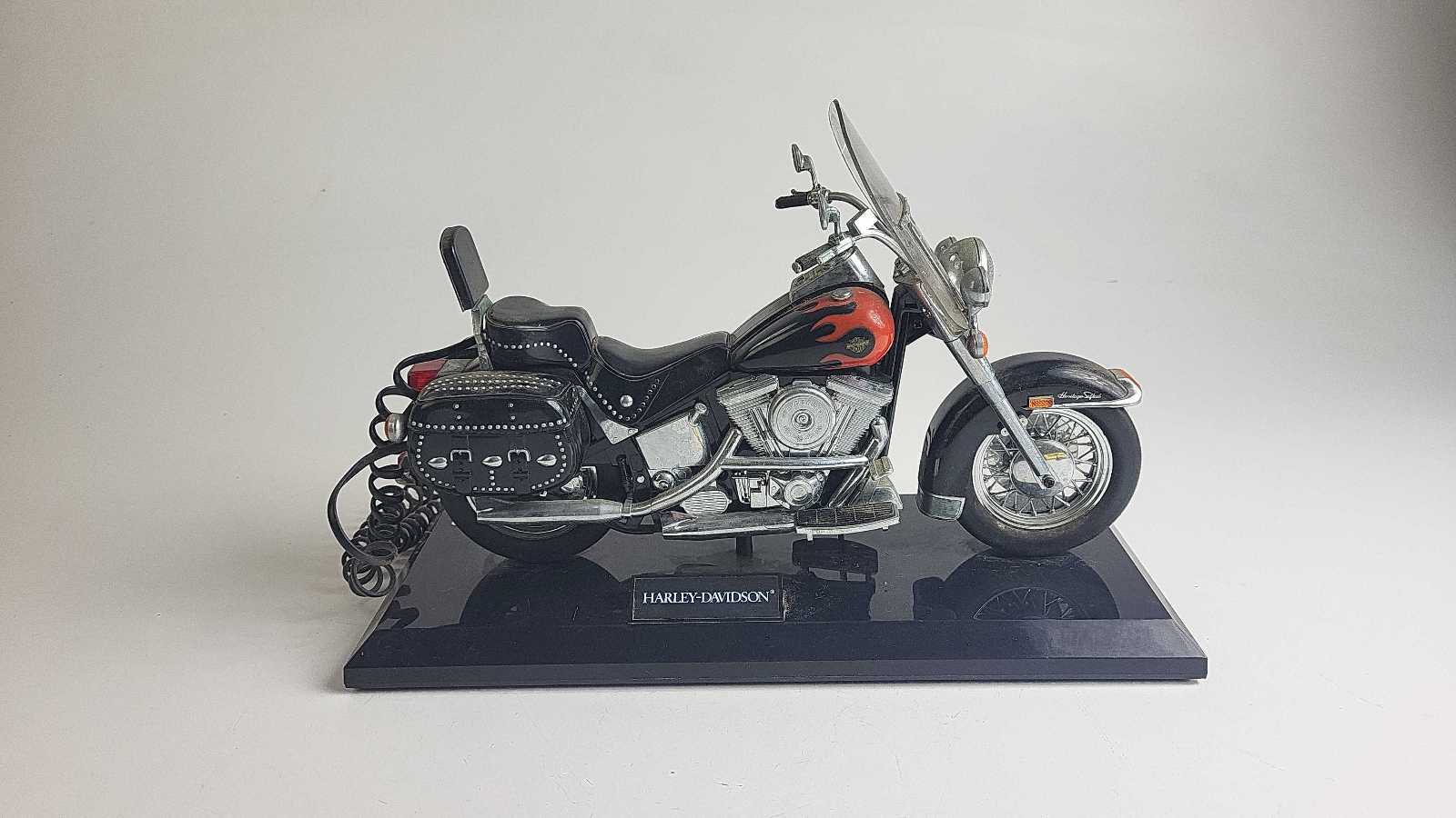 Harley Davidson Motorcycle Red Flames Telephone Novelty Phone Landline