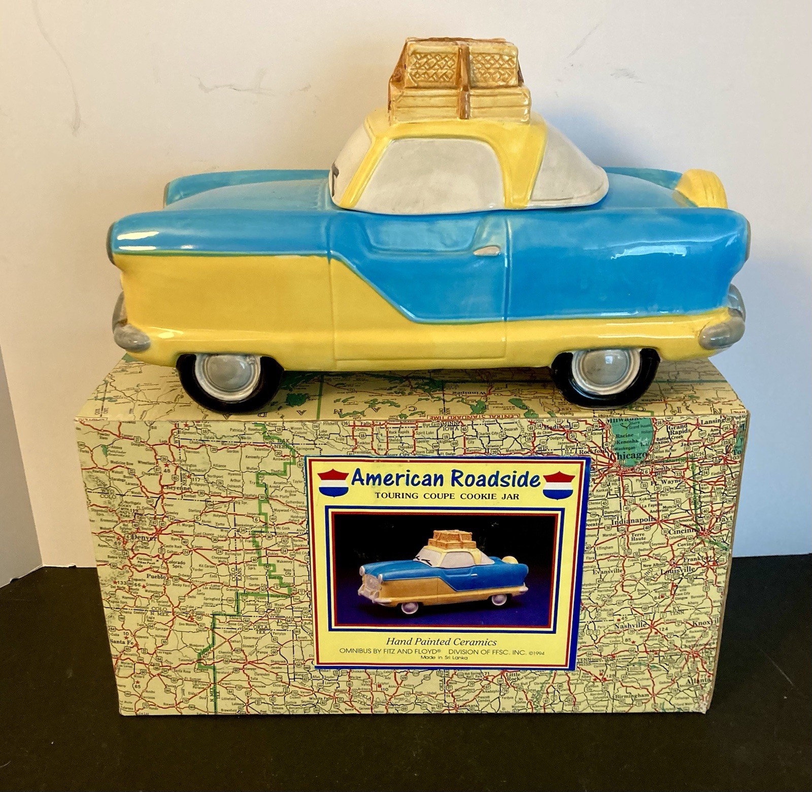 Nash Metropolitan Touring Cookie Jar NIB 1995 Nash Metropolitan Touring Cookie Jar NIB 1995