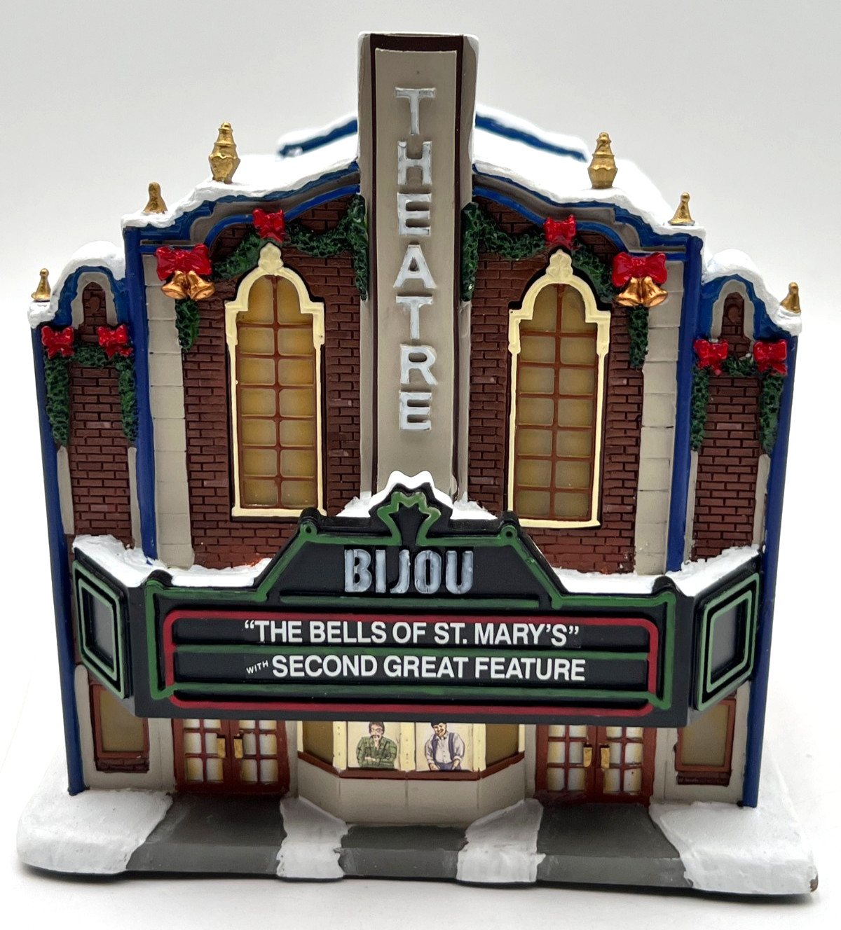 Hawthorne Village Bijou Theatre It\'s a Wonderful Life Village w/ COA in Box