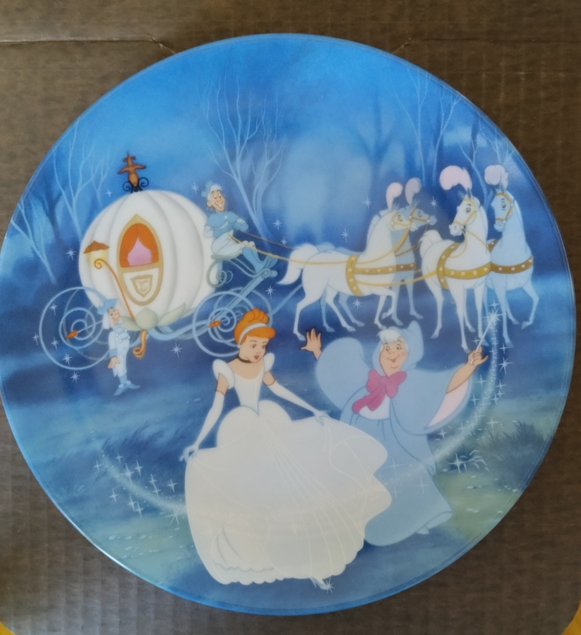 Disney 1988 Edwin M. Knowles Cinderella Bibbidi-Bobbidi-Boo Plate