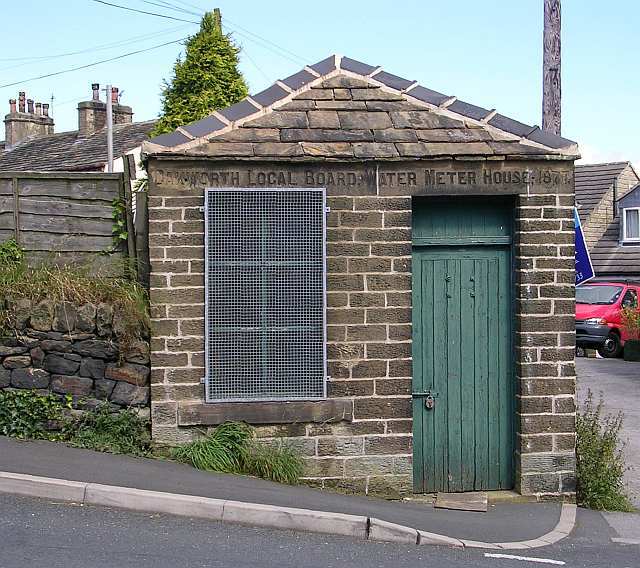Photo 6x4 Oakworth Local Board Water Meter House - Bridge Street Lane End c2007