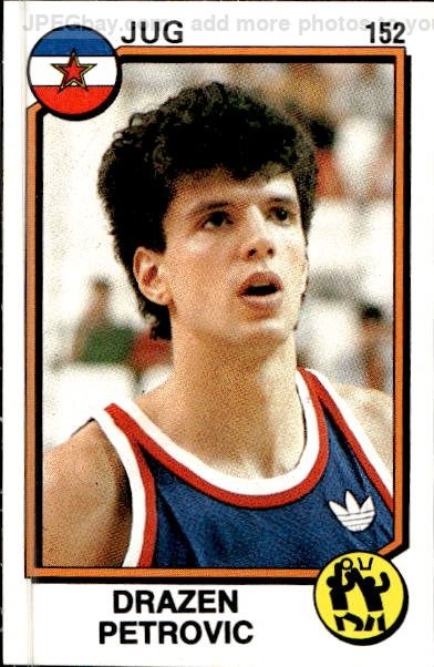 1988 Panini Supersport #152 Drazen Petrovic Figure