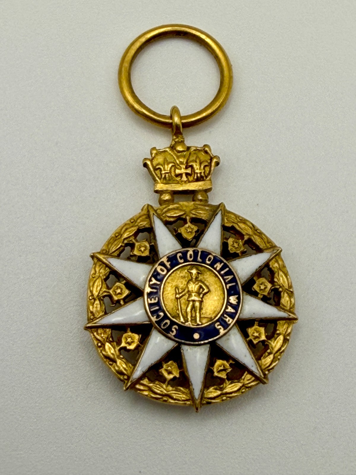 Tiffany & Co. Society of Colonial Wars 14k gold medal