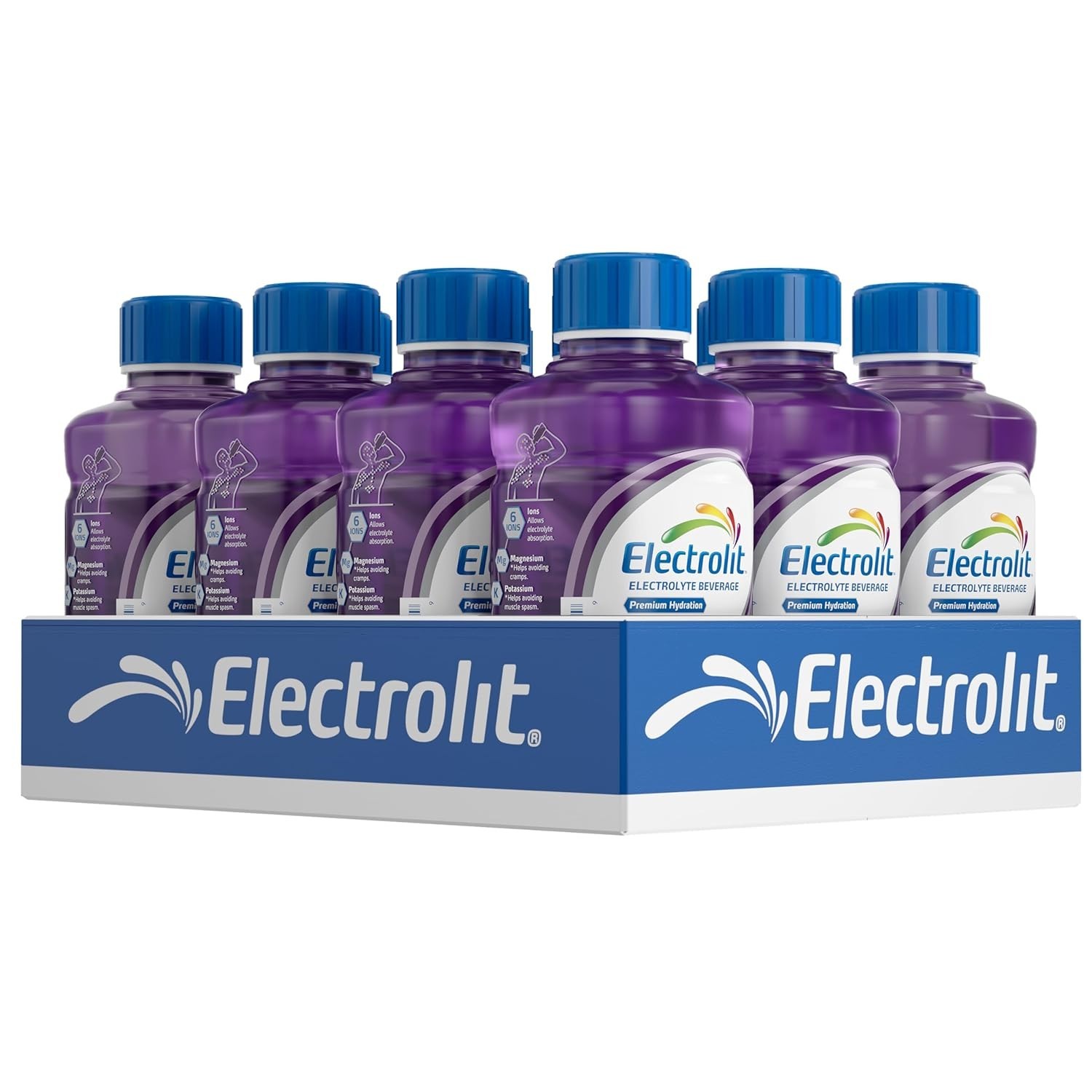 Electrolit, Electrolyte Beverage, Grape, 21 Fl Oz bottle (Pack of 12) Electrolit, Electrolyte Beverage, Grape, 21 Fl Oz bottle (Pack of 12)