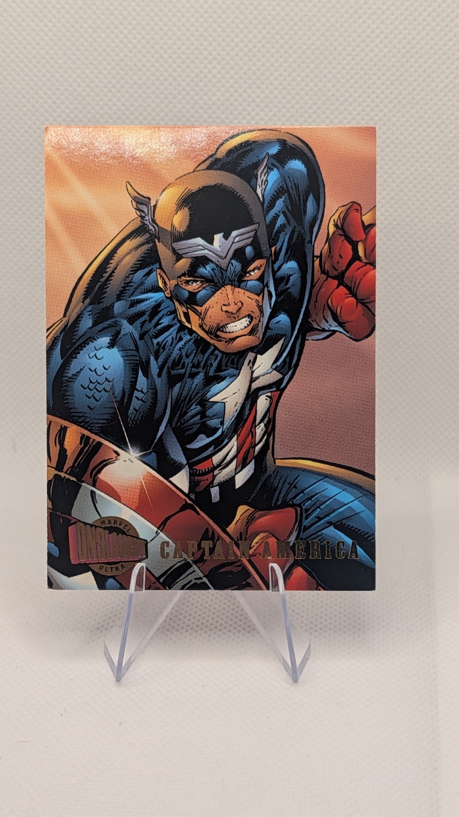 SkyBox 1996 Marvel Masterpieces Captain America #83 Base Set Non-Sport Card