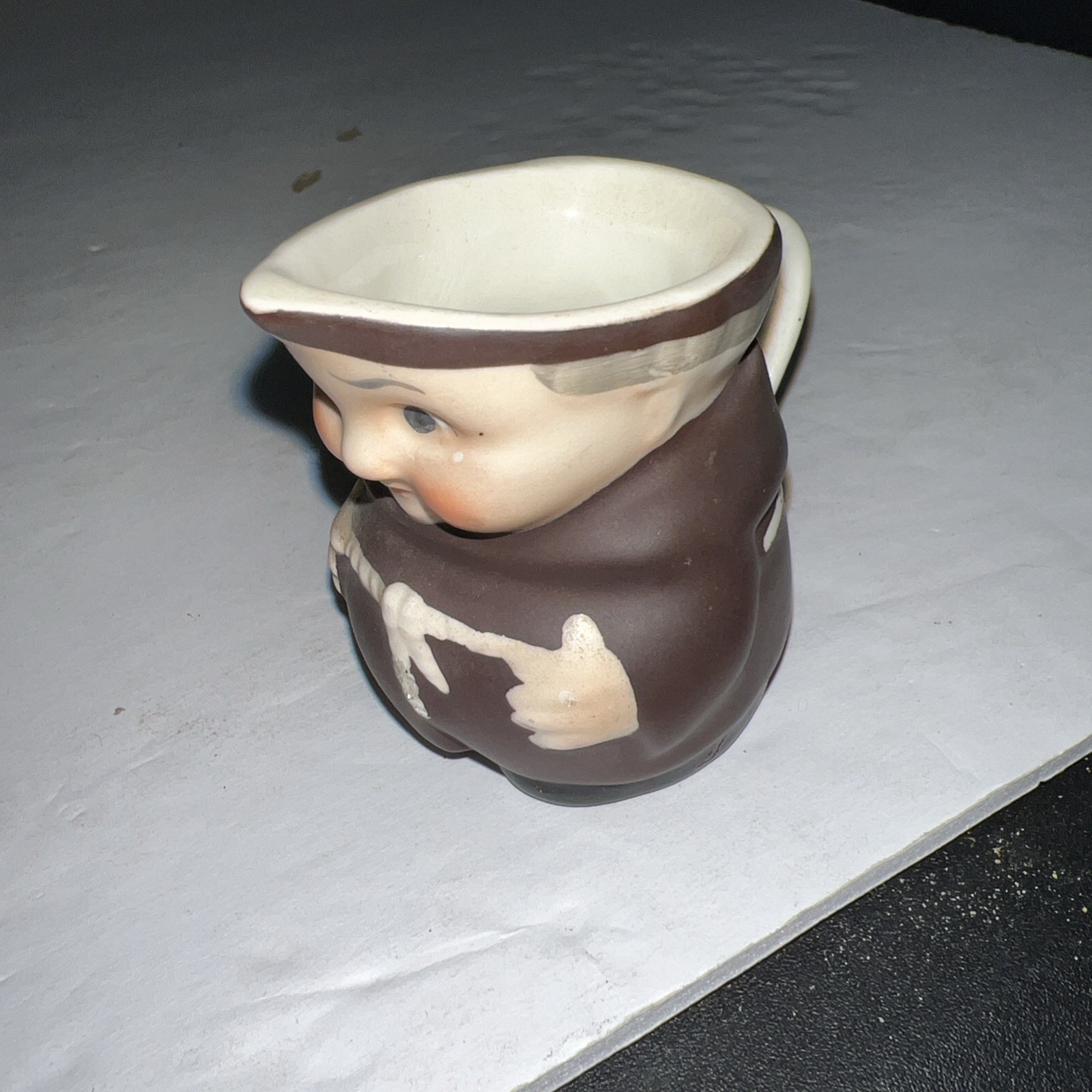 Vintage 1950s Goebel Germany Friar Tuck Miniature Creamer Pitcher 2.5