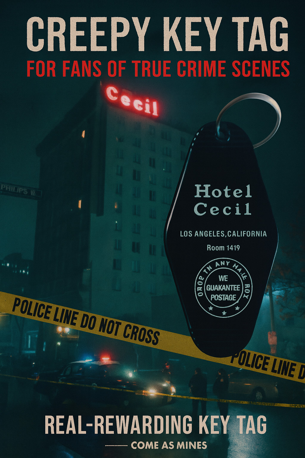 The HOTEL CECIL inspired keytag