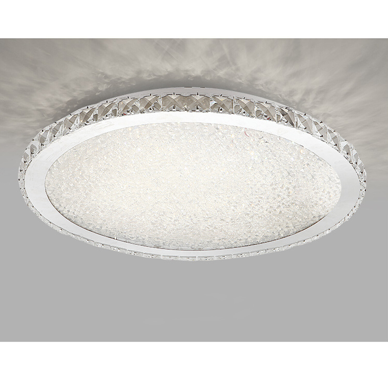 Modern Crystal LED Ceiling Light Fixture Pendant Lamp Flush Mount Chandelier 30W