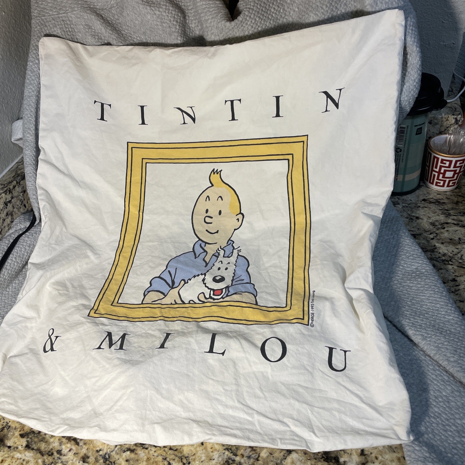 Tintin & Milou Pillow Case (1993) Herge