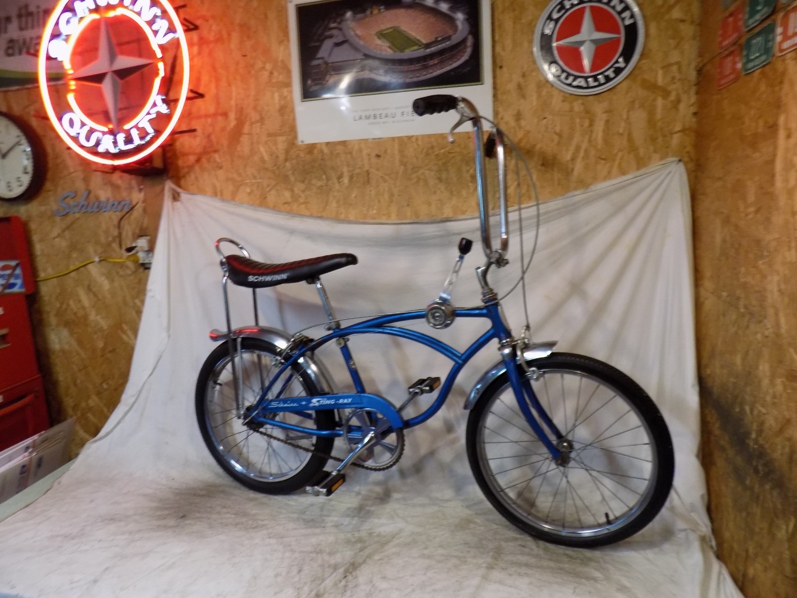1970 SCHWINN STINGRAY BOYS 3-SPEED STIK MUSCLE BIKE FASTBACK BLUE S2 S7 VINTAGE
