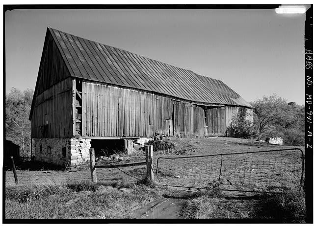 Photo:Sharpsburg Maryland Newcomer Farm Barn Boonsboro Pike 1900s HABS