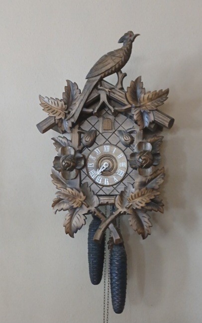 Beautiful Black Forest Pheasant Cuckoo Clock-8 Day- Large Clock By Dold Beautiful Black Forest Pheasant Cuckoo Clock-8 Day- Large Clock By Dold