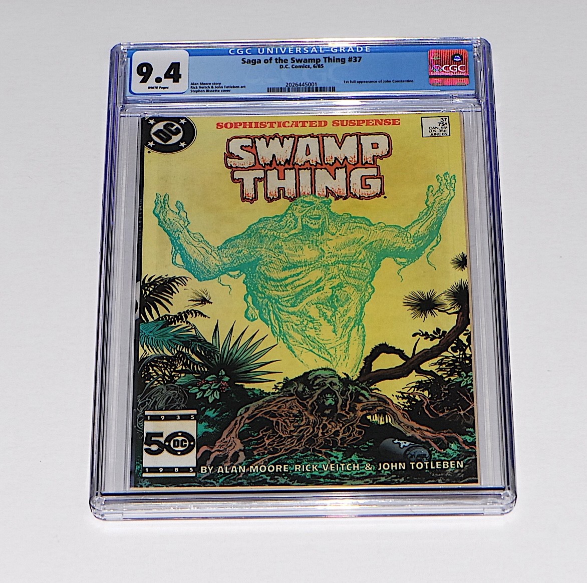 Saga of the Swamp Thing #37 CGC 9.4  1st App of John Constantine 1985 DC Comics