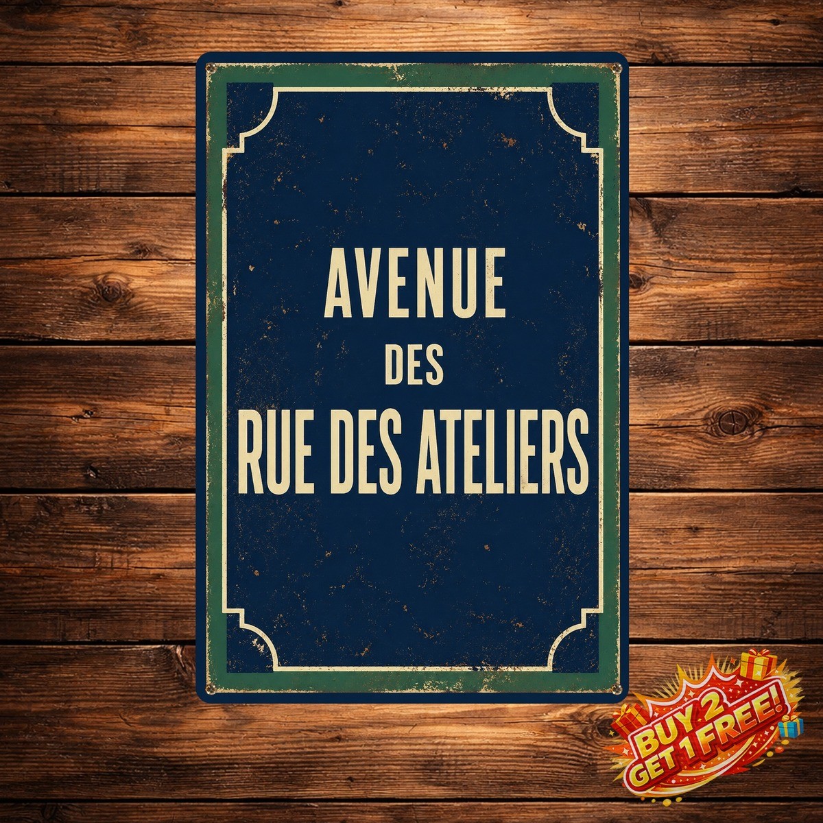 Paris Avenue des Champs Elysees Metal Sign French Street Decor