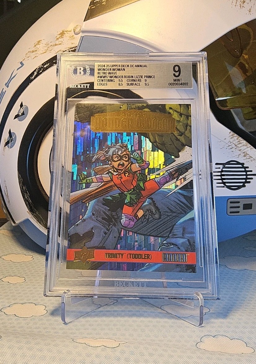 2024-25 UD Upper Deck DC Annual Wonder Woman Retro Wave 5/25 Trinity(toddler)