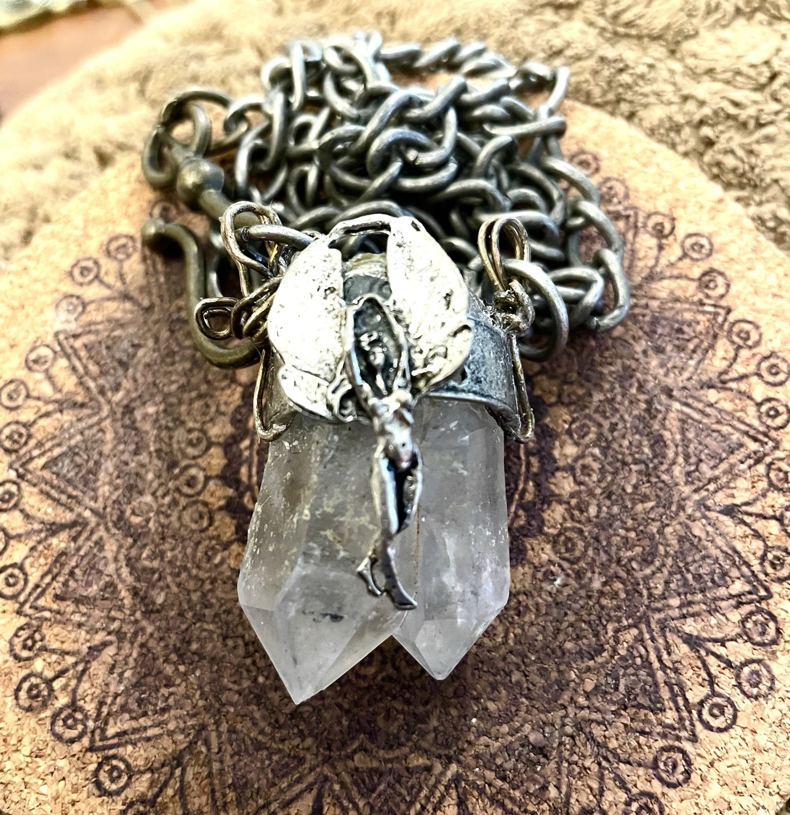 Fab Double Quartz Crystal Points Worth More For A Lucky Princess A RARE CRYSTAL