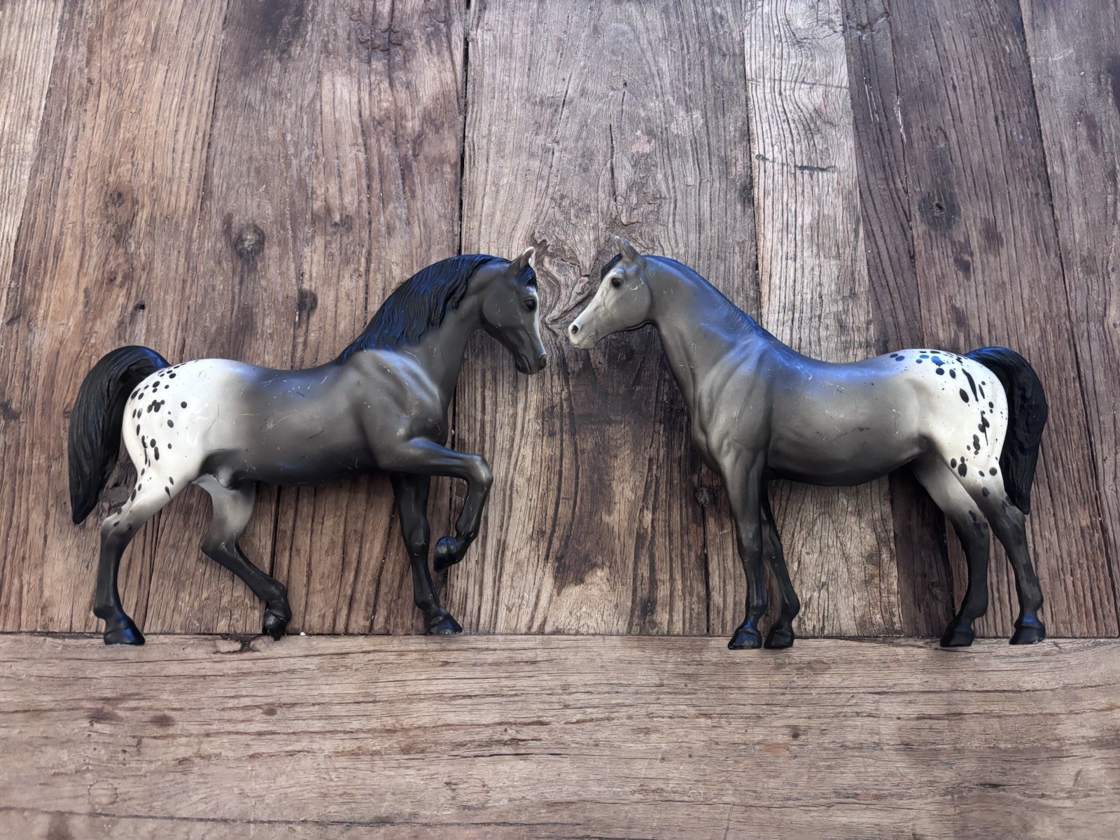 Vintage Breyer Horse Family Made And Stallion Appaloosa 