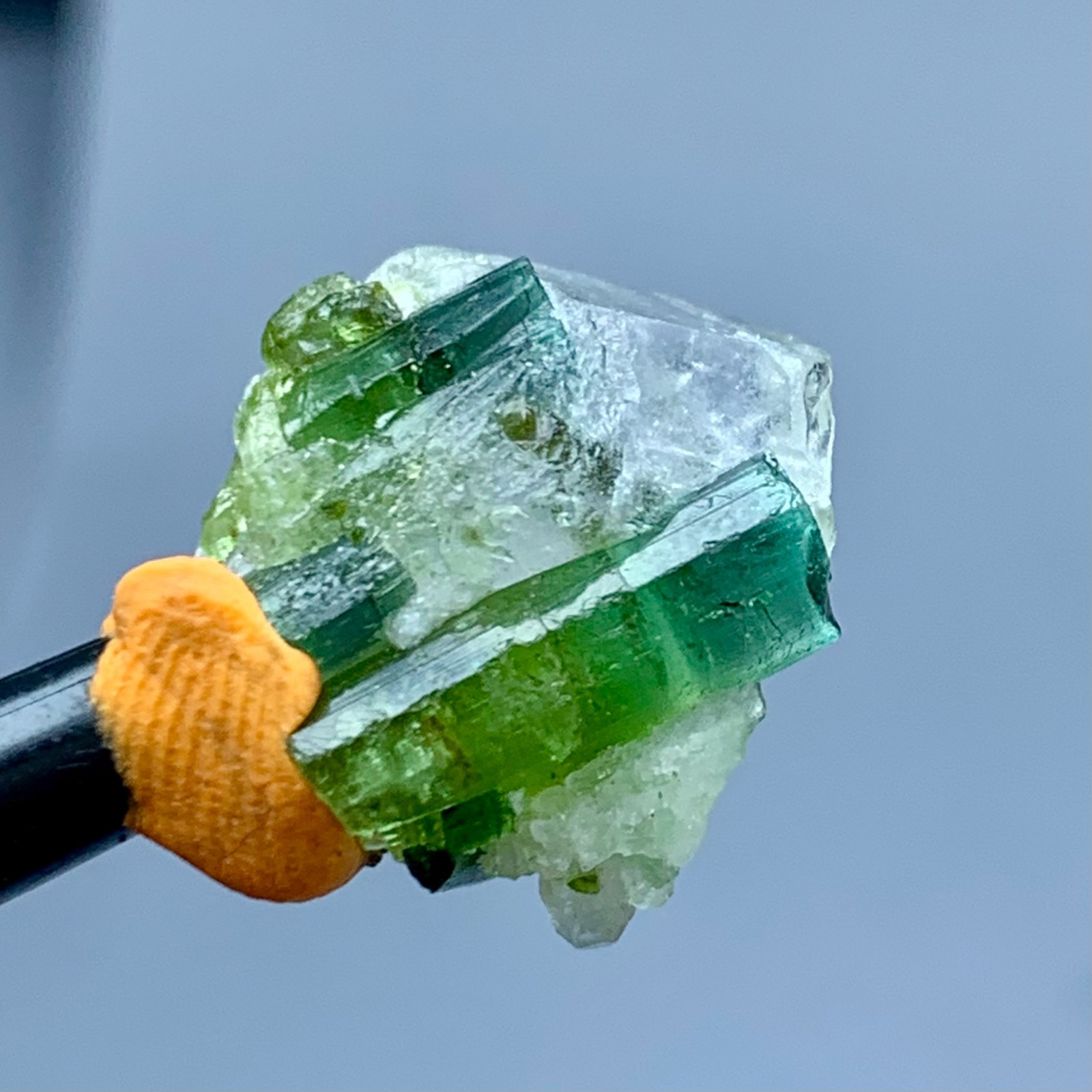 15 CTS Top Quality  Tourmaline Crystals Bunch With Quartz From Afghanistan.
